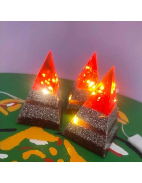 Piramide AMOR mesita de noche LEDS ansiedad autoestima miedos