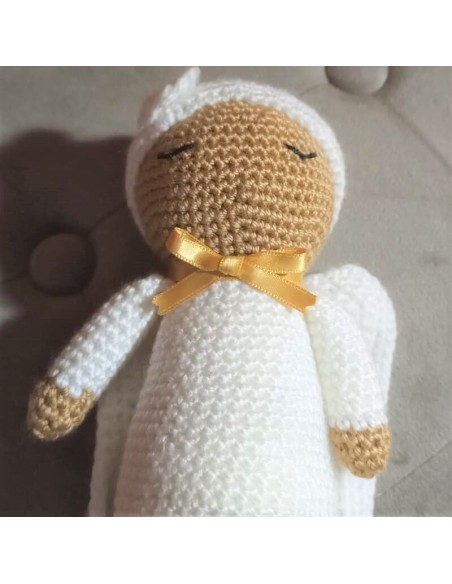Peluche angel de la guarda proteccion mal de ojo