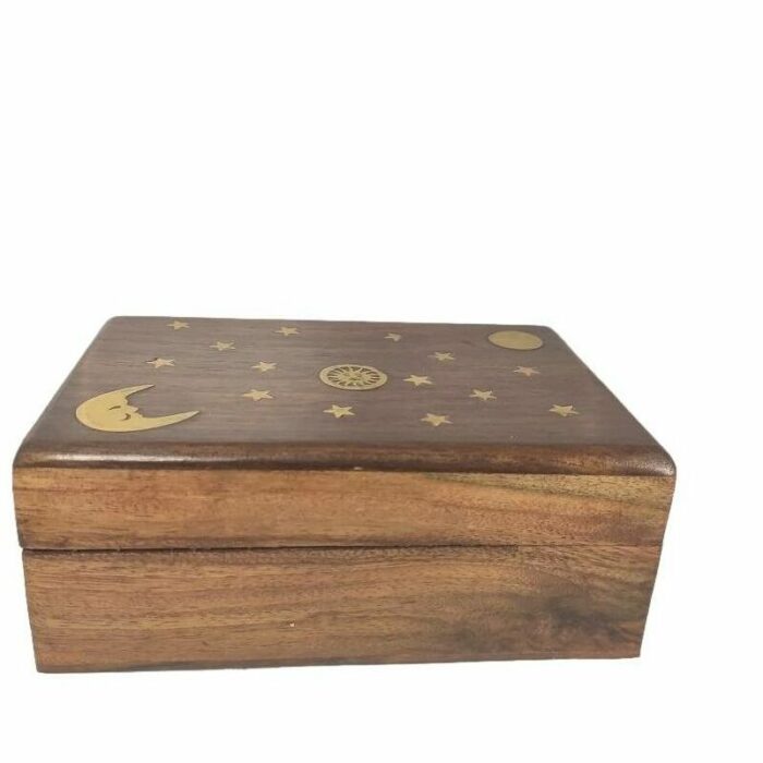 Caja madera sol y luna