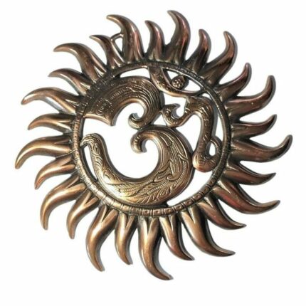Mandala tibetano Om sol metal